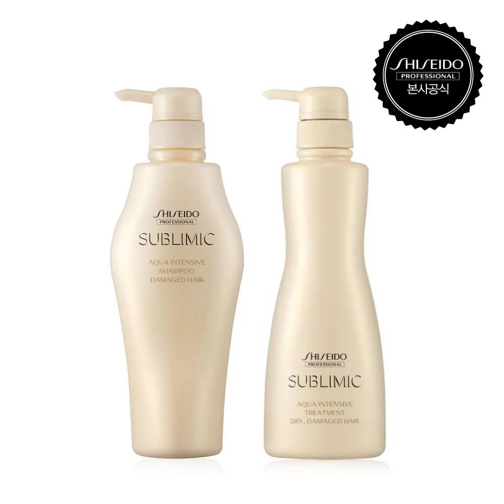 Sublimic Aqua Intensive Shampoo 500ml + Treatment 500ml (Select 1) (DRY/WEAK) 01_DRY For dry hair