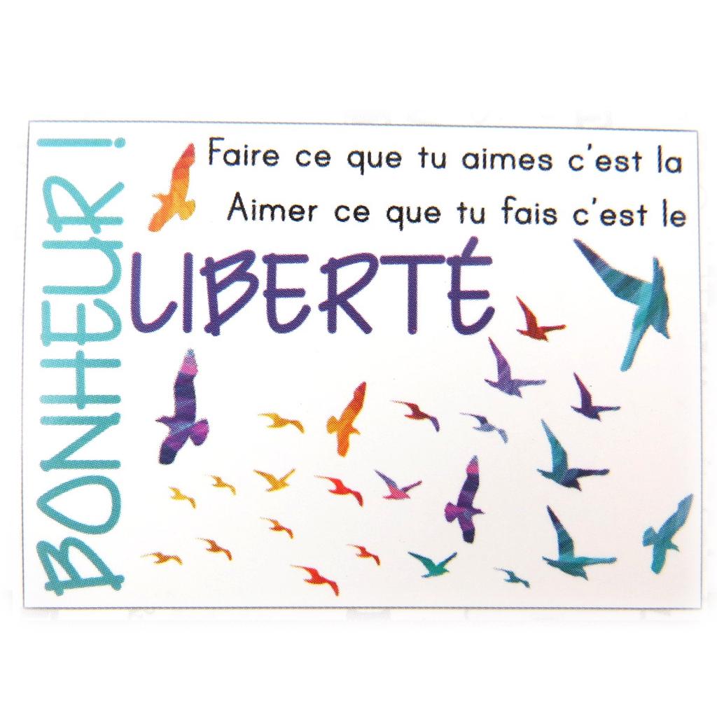 Les Trésors De Lily [Q0287] - Multicolored 'Freedom-Happiness' Sticker Sheet - 50x70 Cm