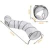 Cats Tunnel Foldable Pet Cat Toys Kitten Pet Training Interactive Fun Toy Tunnel Bored For Puppy Kitten Rabbit Play Tunnel Tube