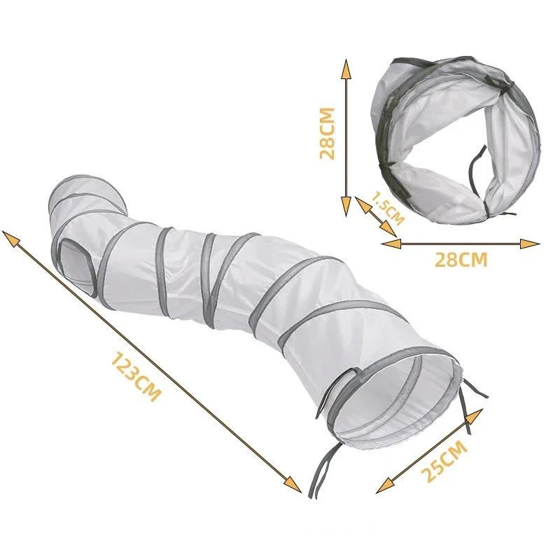Cats Tunnel Foldable Pet Cat Toys Kitten Pet Training Interactive Fun Toy Tunnel Bored For Puppy Kitten Rabbit Play Tunnel Tube