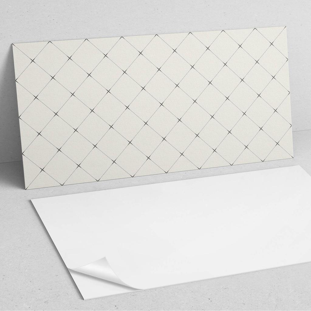 Komplet Kafelków Pcv Z Wzorem Do Salonu Samoprzylepne Geometryczny Wzór Rombów 10X40X20 Cm