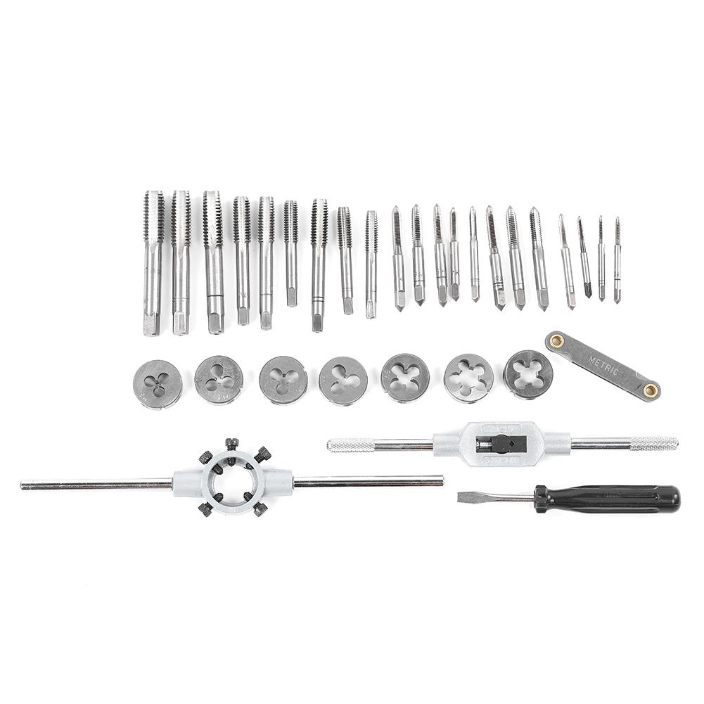 Set 32 buc Tarozi Filiere Oțel Aliaj Portabil Duritate Ridicată Set Kit Unelte de Mână Tarozi Filiere