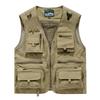 Mens Lightweight Utility Vest With Multiple Pockets Outdoor Photography Fishing Hiking