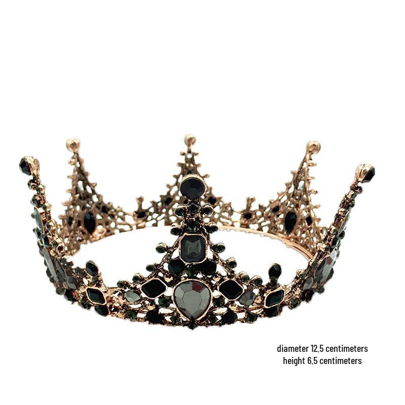 Barock-Stil Schwarze Krone Kuchenaufsatz für Geburtstage