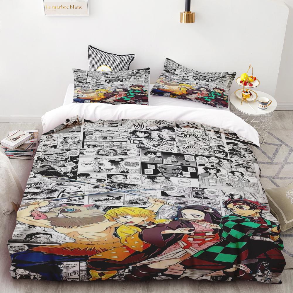 

Duvet Cover Demon Slayer Kimetsu No Yaiba Kamado Nezuko Bedding Set Duvet Covers Comforter Bedding Sets Bedclothes Home Decor 135x200cm