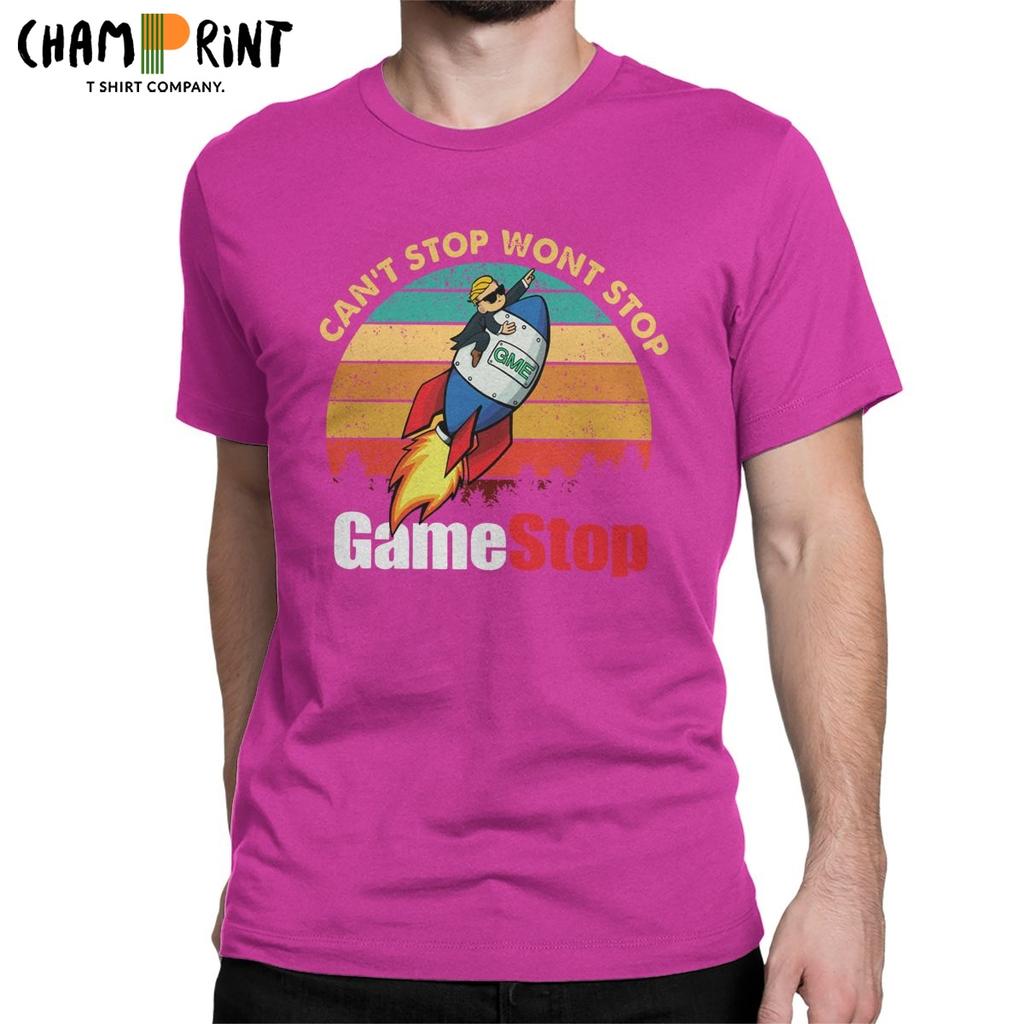 חולצות טי לגברים של Gamestop Street אלון מאסק רדיט Wallstreetbets Gme Wsb חולצת טי מניות סטונקס