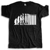 Human Evolution Banksy Mankind Monkey Barcode Capitalism Anarchy New T Shirt Black Tops for Men Retro T Shirts Fashion Tee-shirt