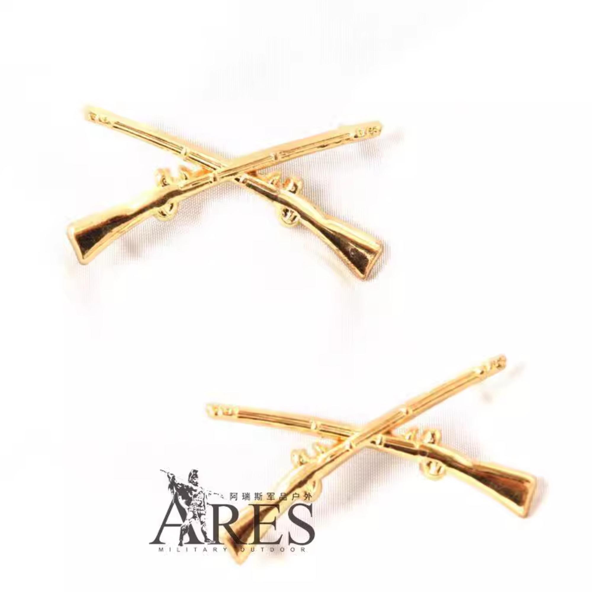 

Металлический значок США, форма Армии США, воротник нарукавника, воротник пехоты