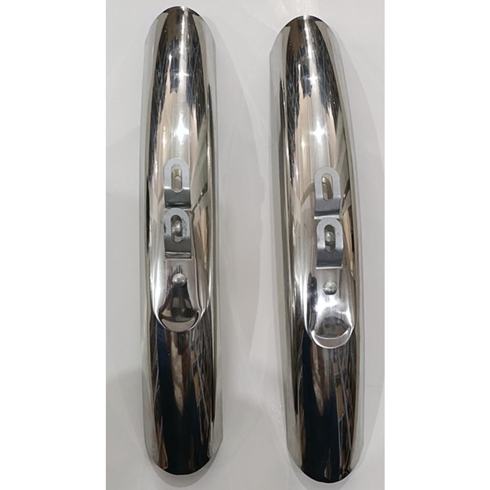 1 Pair Front Rear Fender Mudguard Silver For 700c 27'' Bicycle Cycling Road Bike