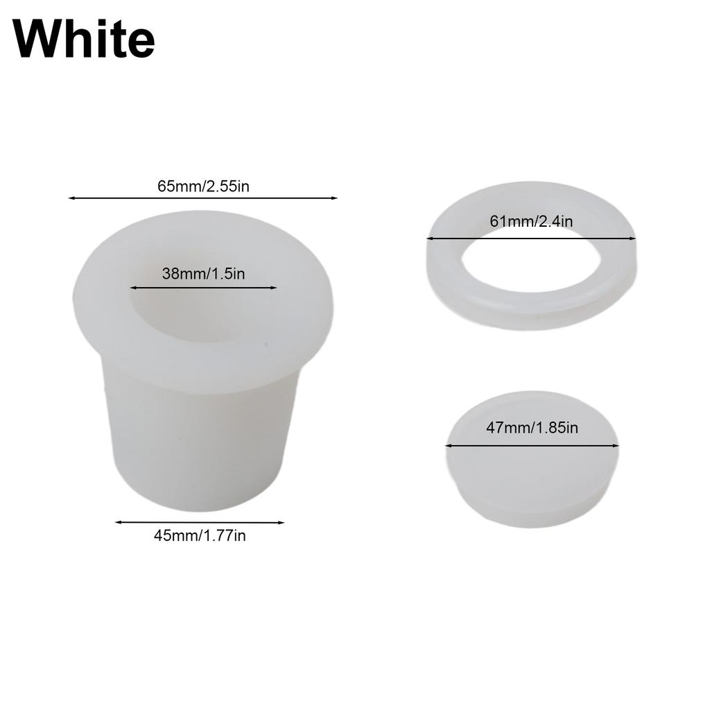 2 Sets Patio Umbrella Hole Loop& Cover Set Silicone Wedge For 2-2.5 Inch Hole Outdoor Table Umbrella Hole Ring