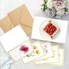 Europeisk stil Färgglada Tackkort/Inbjudningskort/Bröllopskort Set, Eleganta Små Kort för Hälsning, Blomsteraffär Favörer, Gåvor