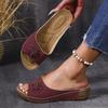 Fashion Woman Shoes Sandals Summer Soft Ladies Shoes Slides Women's Sandals Wedge Women's Shoes Outdoor Slipper Footwear Female
