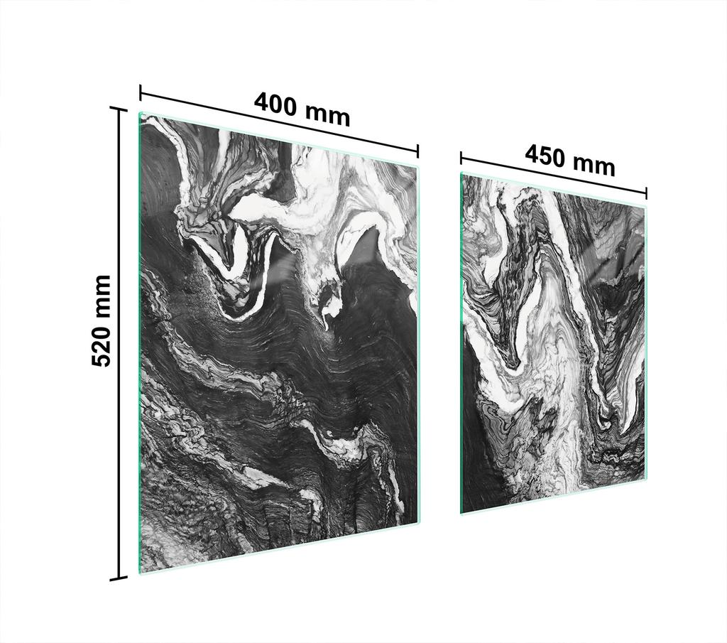 SZKLANA PŁYTA OCHRONNA NA KUCHENKĘ 85x52 MARMUR