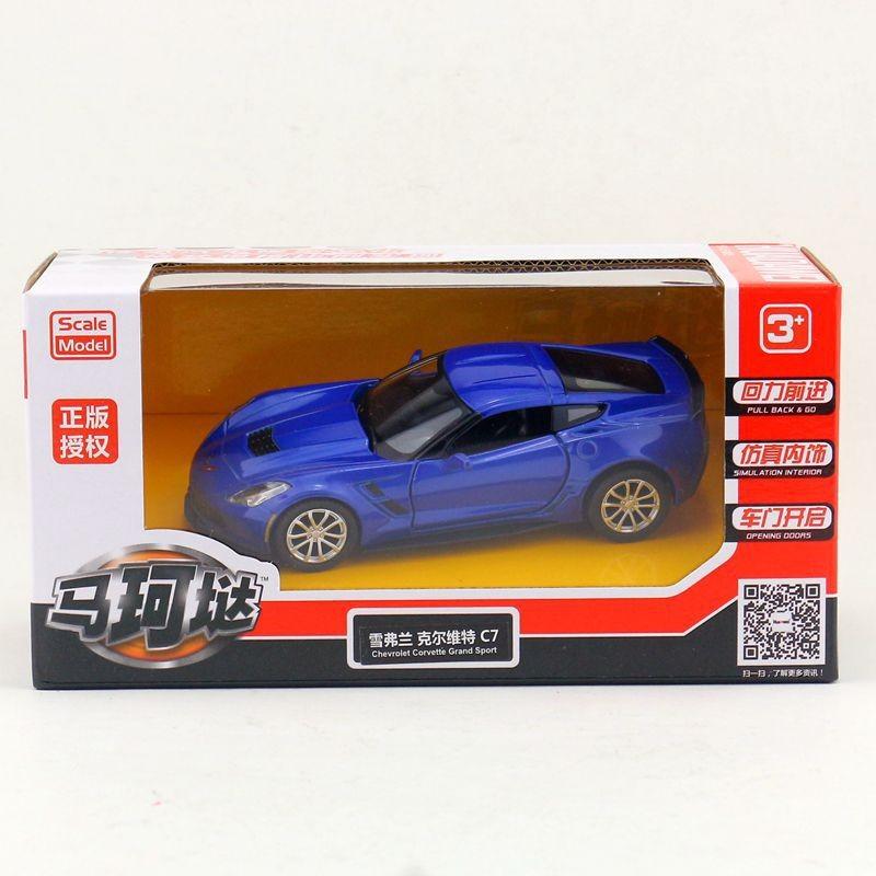 Alloy Car Model Chevrolet Corvette C7 Collectors Edition With Inertia Control For Car Enthusiasts