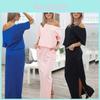Elegantes Sommer-Locker-Taschenkleid mit stilvollem Cut-out-Design und weichem Strickstoff