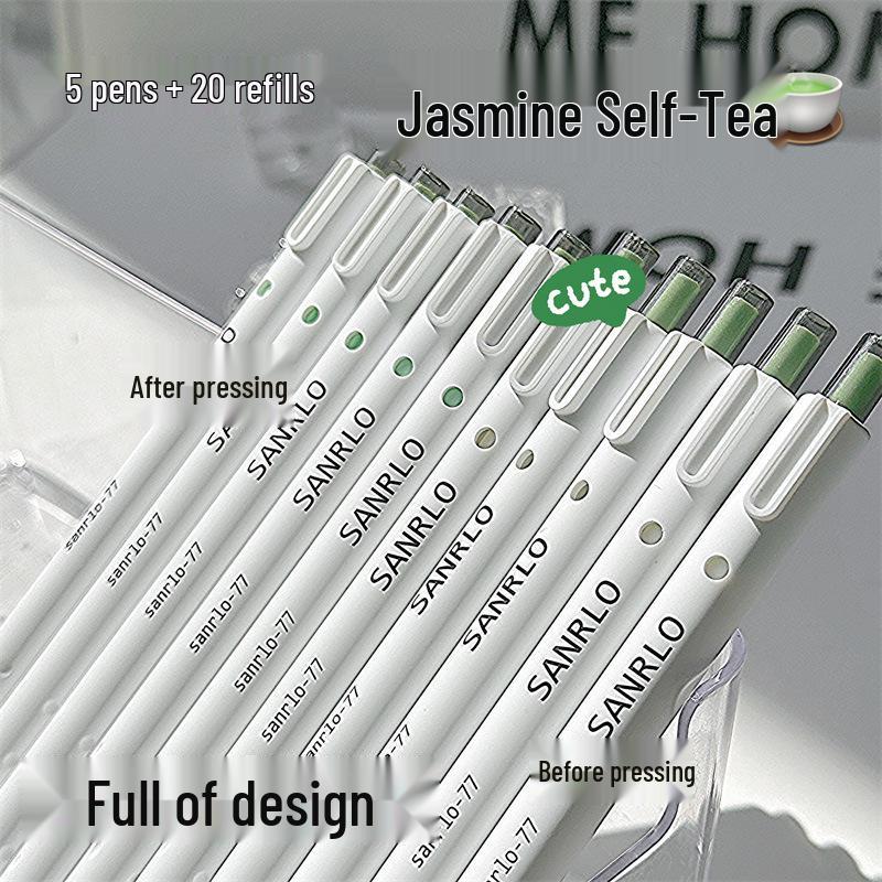 Quick-Dry Black Pen with Soft Grip for Students