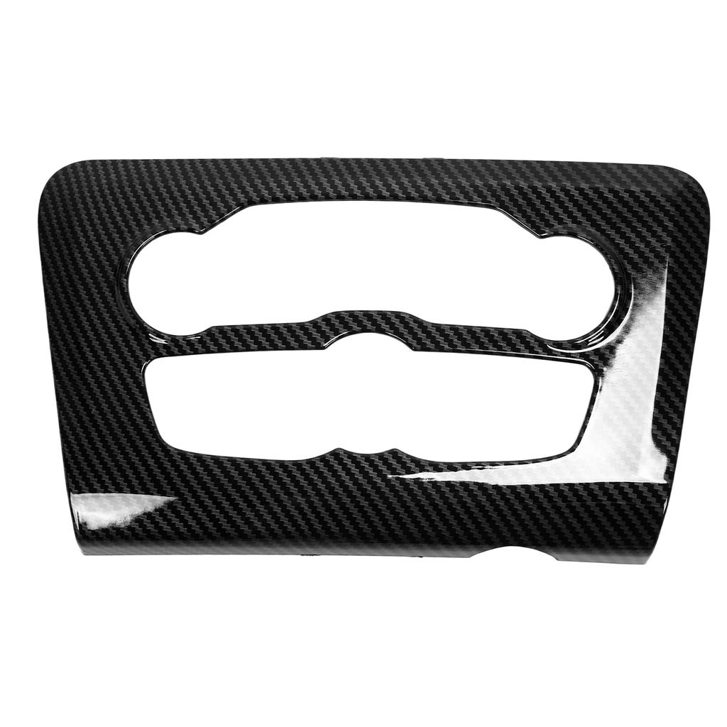 Carbon Fiber Style Central Control A C Panel Tirm Car Adaptations Replacement for Dodge Charger 2015‑2021Black Carbon