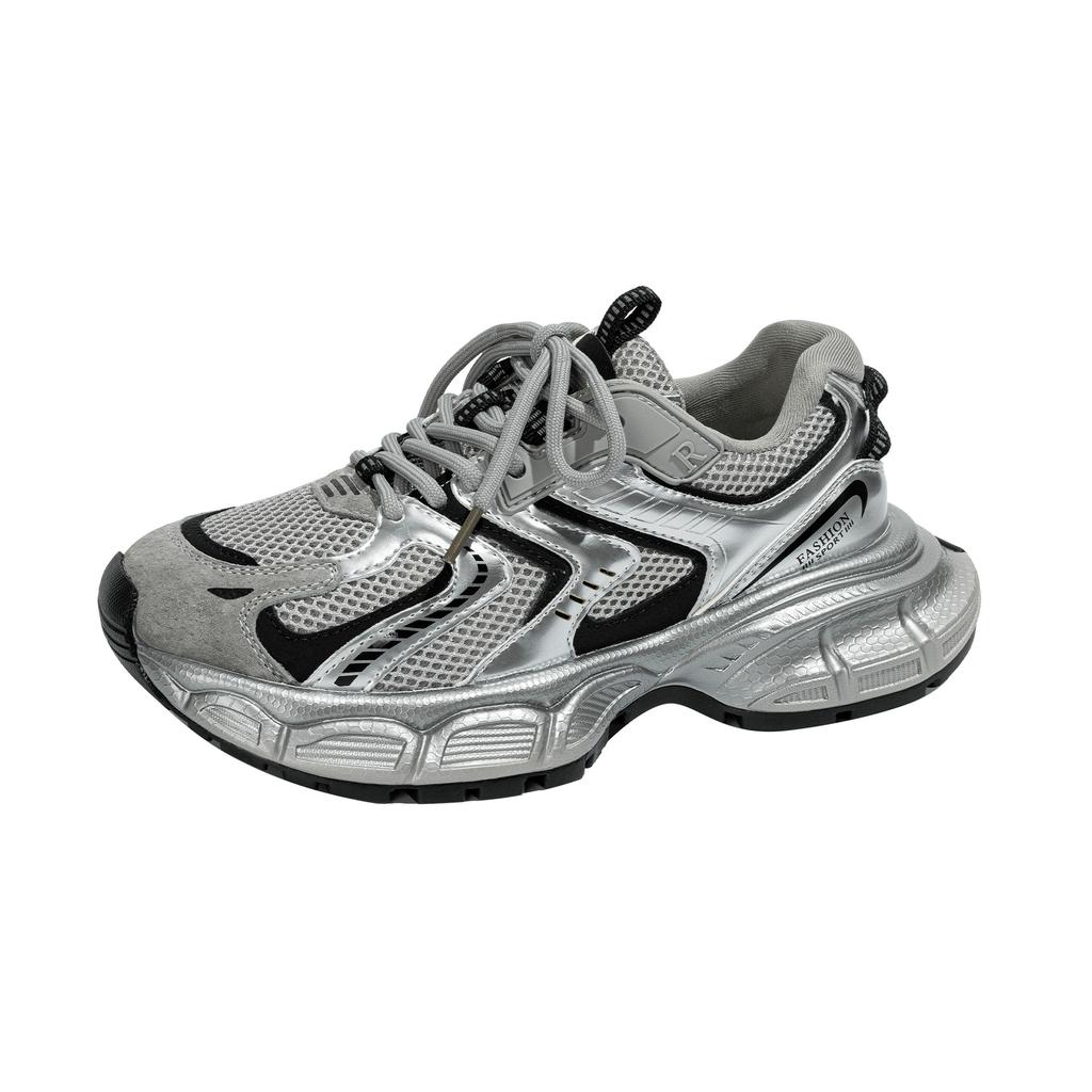 Cool street~ Koreanische Version von Sportschuhen Frühjahr 2025 neu dicksohlige Nischen-Freizeit-Dad-Schuhe Damen-Ins-Trend