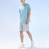 Anta Running Series Logo Round Neck Pullover Short Sleeve T-Shirt Men Tops Sunny-Smoky-Blue 152325117-1