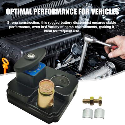 Battery Disconnect Isolator Switch for Car Truck Boat 12V 24V Universals Battery Switches Heavy Duty Power Cut Master Switch Disconnect Isolator