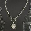 Unique Heart In Hand Barbed Wire Necklace Accessory Symbolizing Resilience and Tenderness for Fashion Enthusiasts