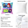 Cute Cartoon Tamagotchi Cushion Cover Premium Comfort Reversible Pillow Cove -Two In One Design For Any Room & Car Interior
