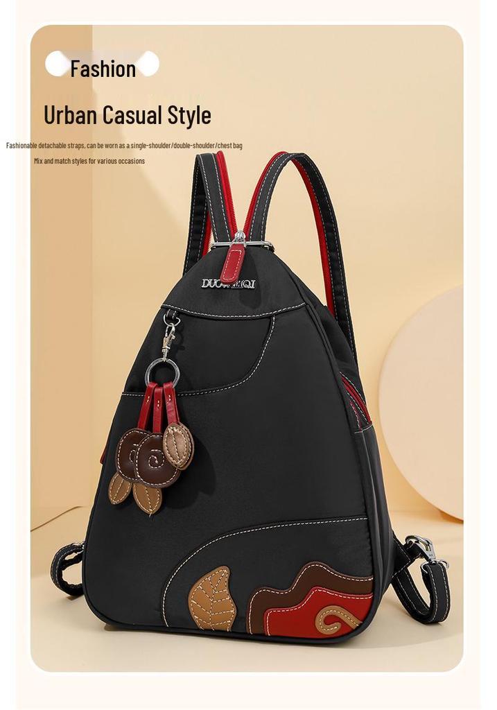 Fashionable Korean Style Waterproof Oxford Crossbody Backpack: Lightweight, Versatile, Large Capacity, Multi-functional