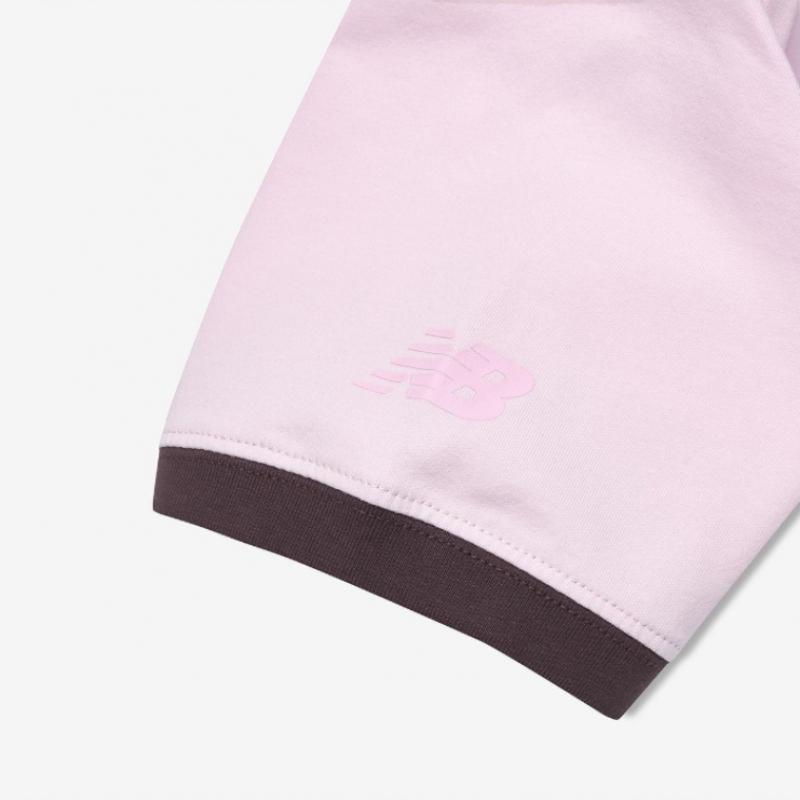 New Balance Women Ringer T shirT Pink Nbnef2w512 25