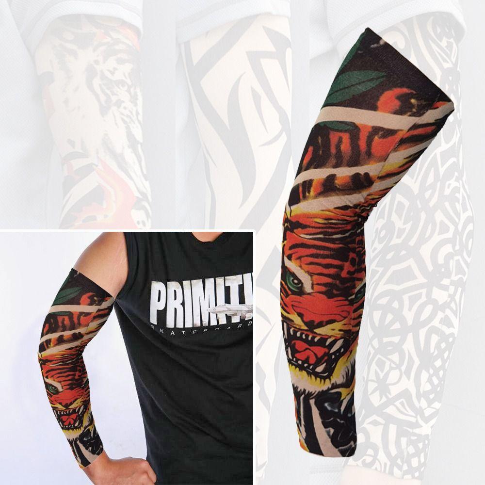 1Pcs Outdoor Sport Flower Arm Sleeves Summer Cooling Tattoo Arm Sleeves New Arm Cover