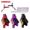TANKE MTB 4 Piston Hydraulic Disc Brake 900/1700mm  4 Piston Resin Brake Pads Oil Pressure AM DH Road MTB Ultralight Disc Brake