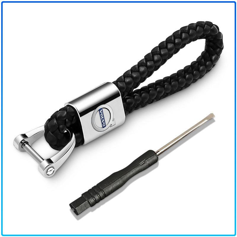 Car Key Chain Key Ring Key Lanyard Car Emblem Accessories For Volvo XC60 XC90 S60 S80 S40 V40 V60 V70 V50 XC70