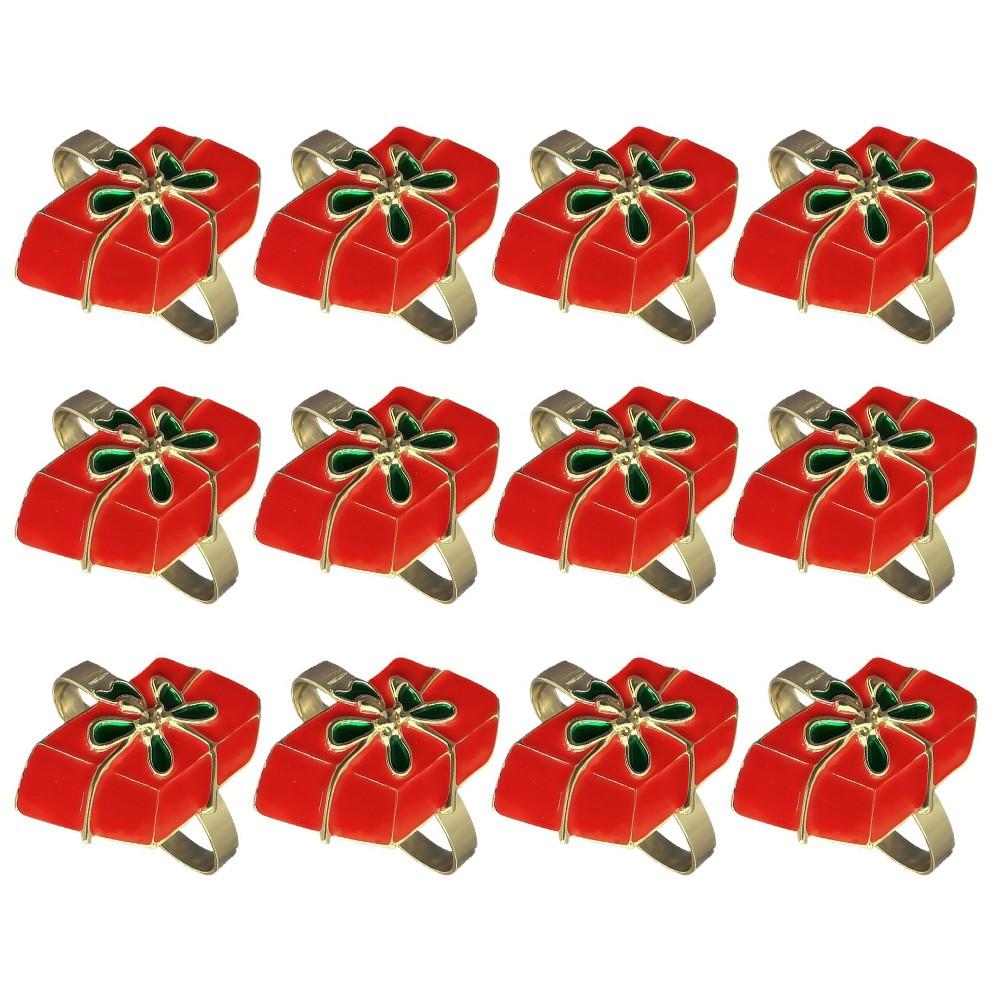 

Easy Maintenance Christmas Napkin Rings Red Napkin Holders