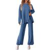 BITCED Women's Fashion Casual Long Sleeve O-Neck Pants Suits