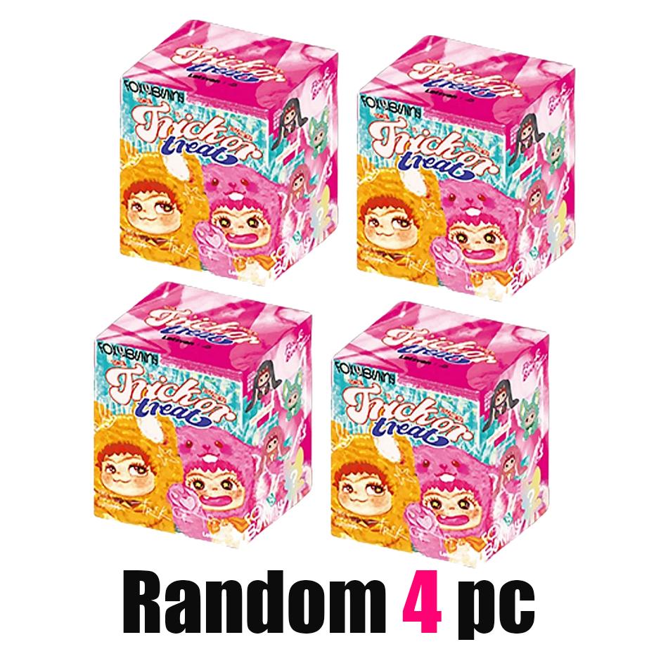 Wakuku V1 V2 Blind Box Fox & Bunny Trick Or Treat Series Vinyl Doll Suprise Bag Keychain Trendy Toy Mystery Box Gifts