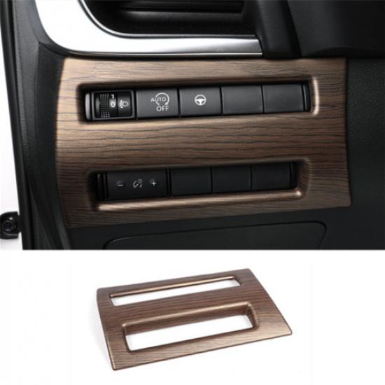 Peach Wood Grain Headlight Button Switch Cover Trim For Nissan Rogue -2024