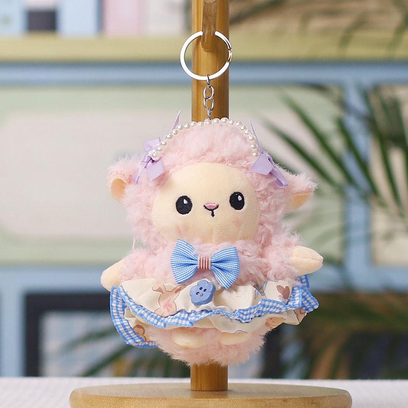 Plush Sheep Toy With Dress For Wedding Party Decor And Gift Use