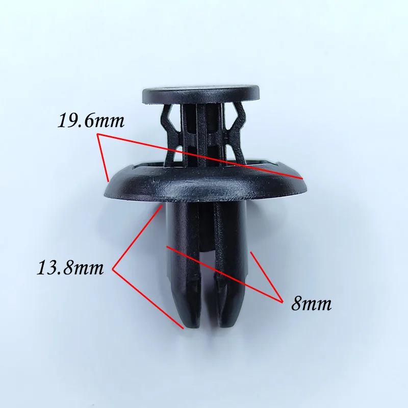 Mazda CX-3/5/9, MX-5 Plastic Bumper Snap Fastener Push Pin Retainer, 8mm Hole