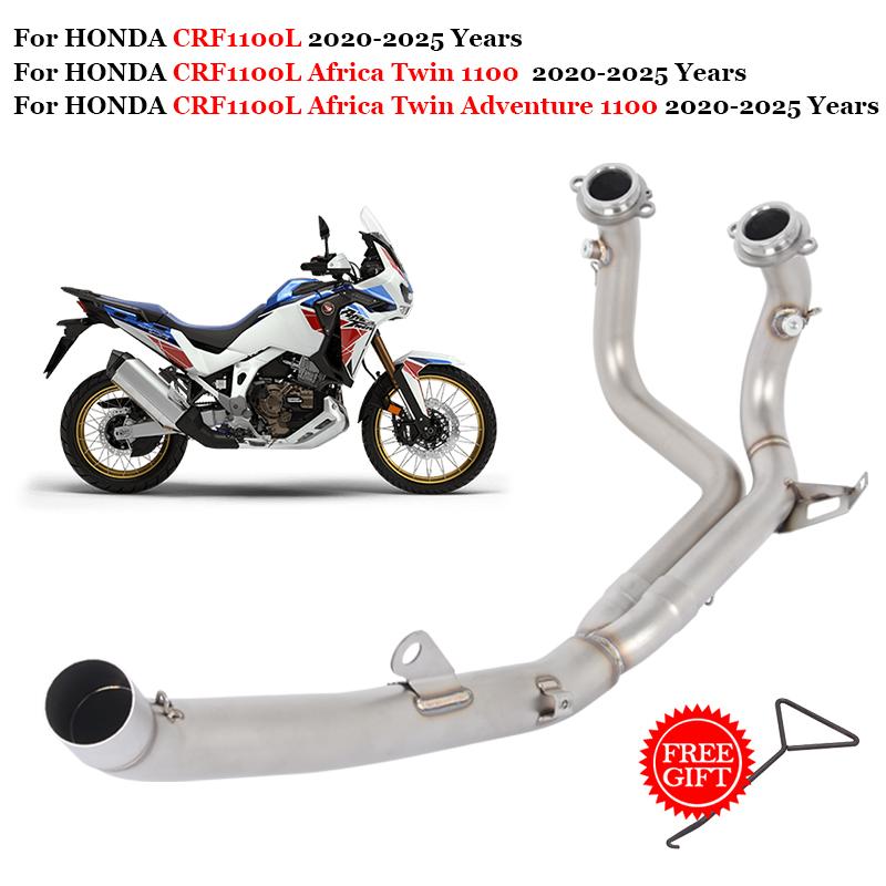 Slip On For Honda CRF1100L Africa Twin Adventure 1100 CRF1100 2020-2025 Motorcycle Exhaust System Escape 51mm Front Link Pipe
