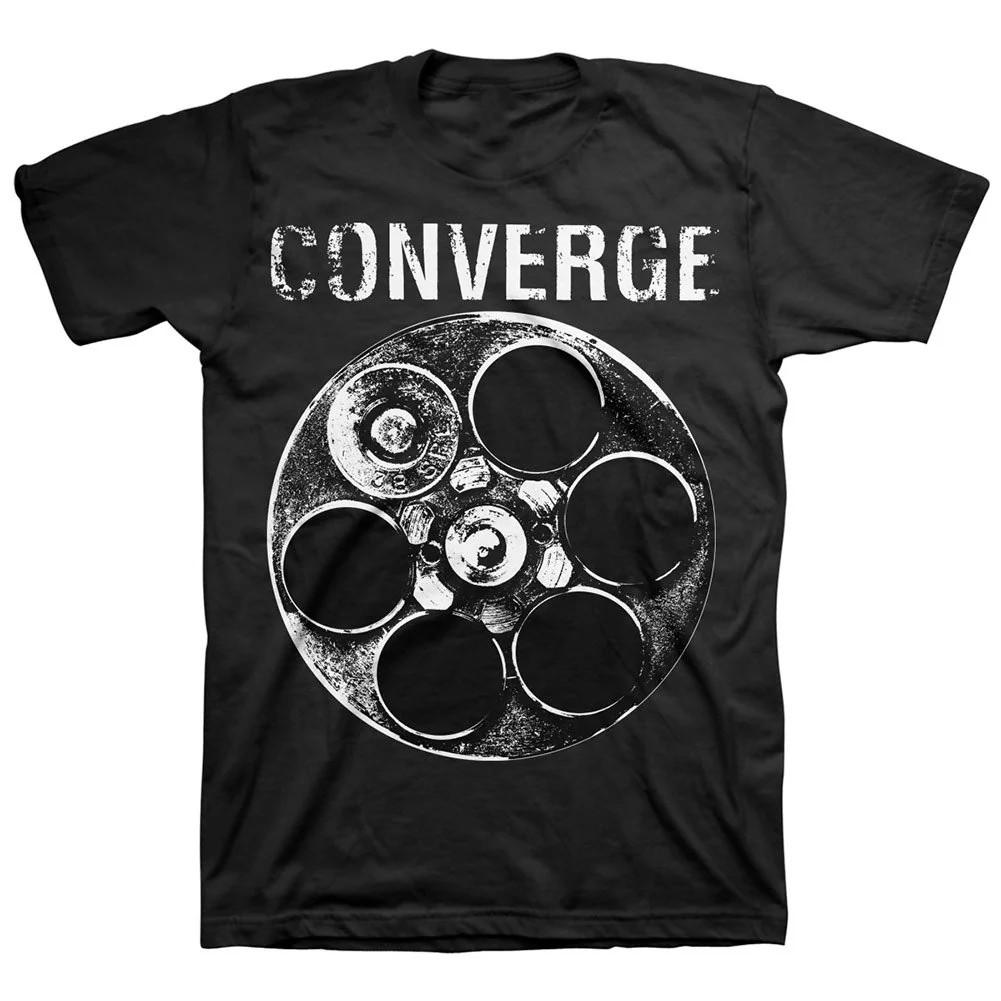 Collection Converge Band Short Sleeve T Shirt Cotton Black UR681 XXXL