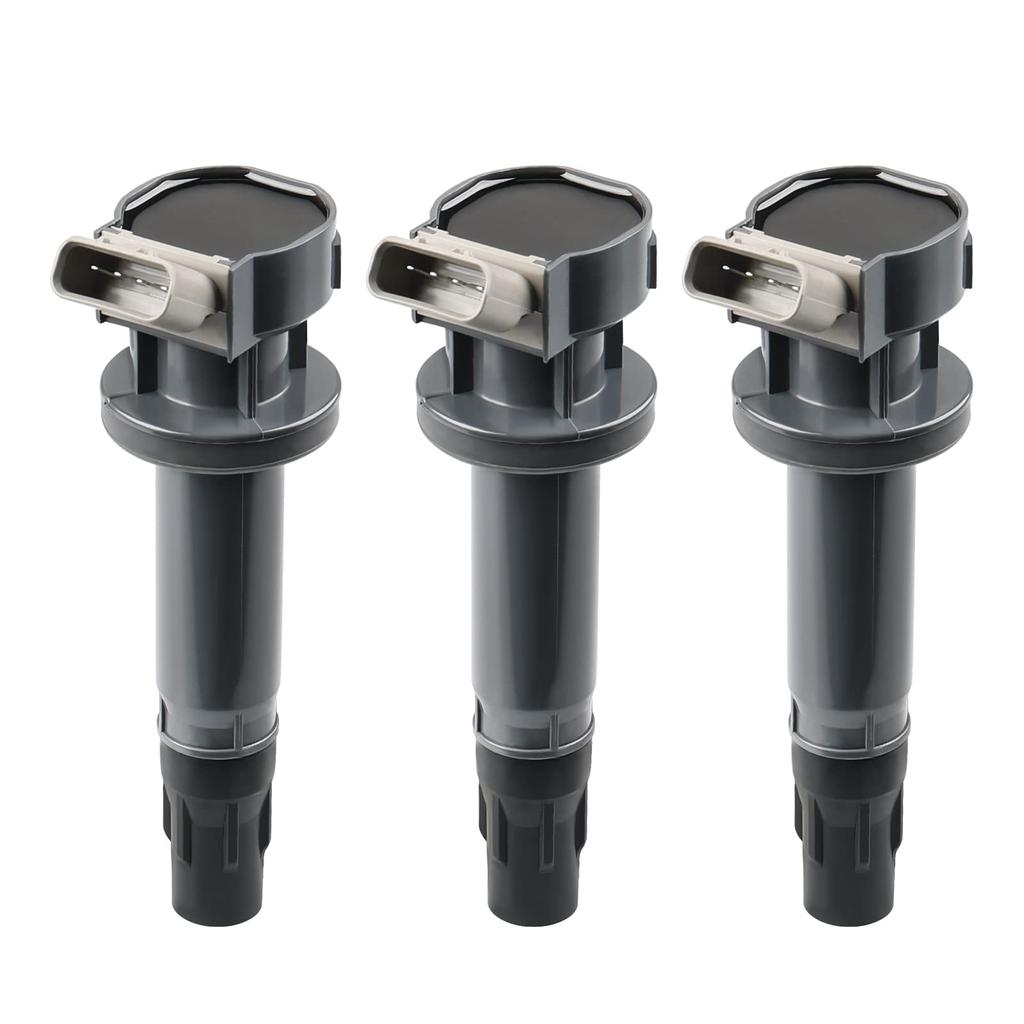 Ignition Coils for Daihatsu Move L175S Mira L275S Tanto L375S Sonica L405S Move Conte L575S Engine Set of 3 19500-B2040 19500-B1010, L185S, L285S,