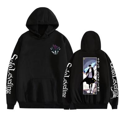 Hot Anime Solo Leveling Sung Jin Woo Grafikdruck Mit Kapuze Männer Frauen Manga Hoodies Plus Size Streetwear Harajuku Männliches Sweatshirt