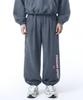 PRINOAR Sports String Single-Pleat Wide Pants - Blue-Gray