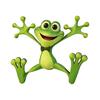 Toilet Lid Stickers, Cartoon Frog Design,Waterproof Bathroom Wall Decal, Removable Wall Stickers for Toilet Tank And Ceramic Tile