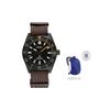 Seiko PROSPEX Mechanické hodinky s látkovým řemínkem Pánské hodinky Černý ciferník SPB253J1