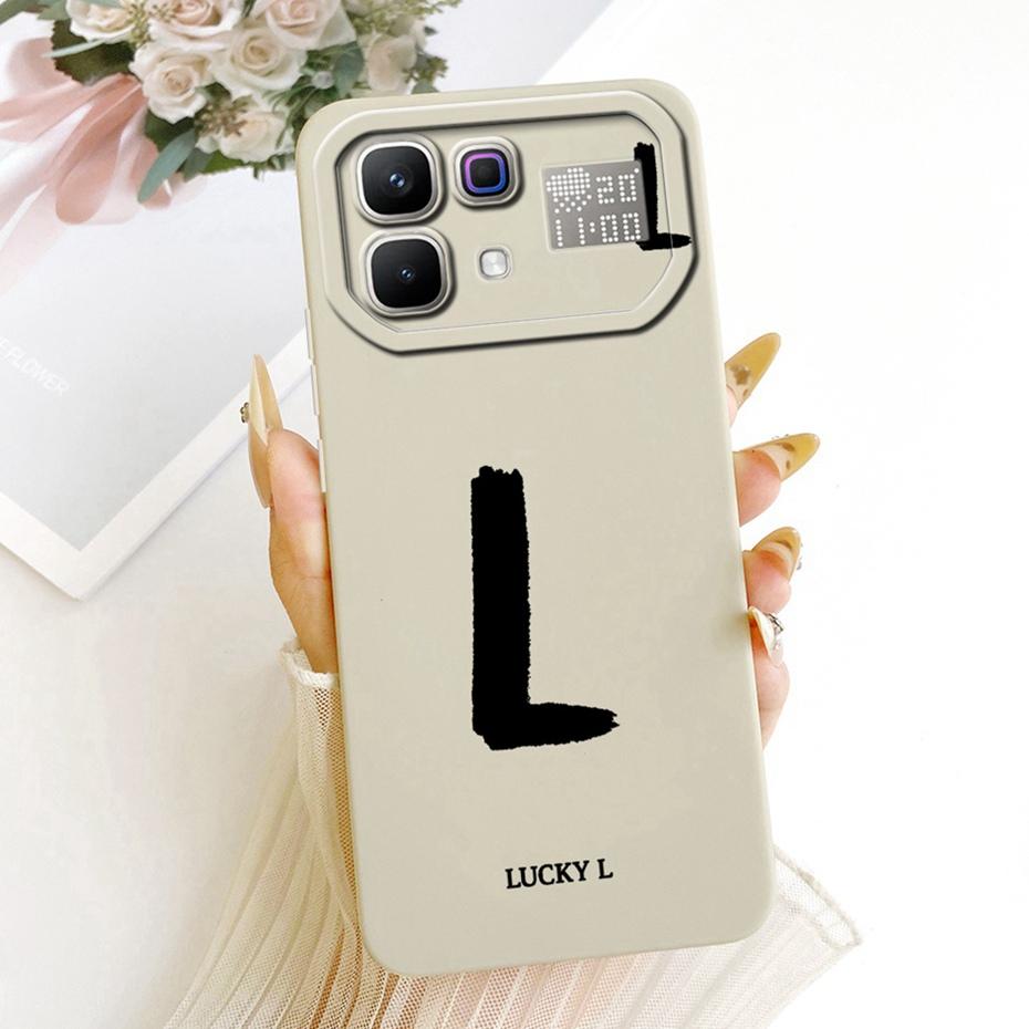 New Fashion Letter Phone Case For Infinix Note 60 Pro X6878 X6879 Soft Silicone Cases For Infinix Note 60 5G Note60 Pro Bumpers