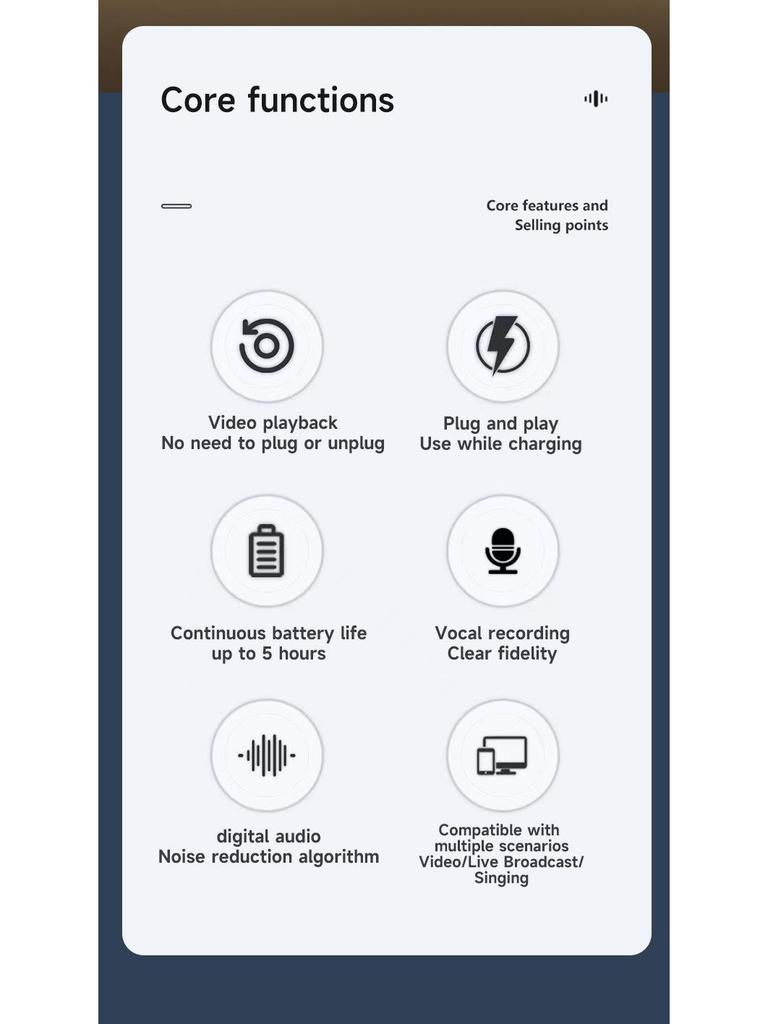 SX88 Wireless Lavalier Microphone - Noise-Reducing Clip Mic for Mobile Live Broadcasts