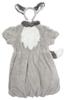 Clearstone Fluffy Animal Cosplay Halloween Gray Wolf Costume for Gray Women,