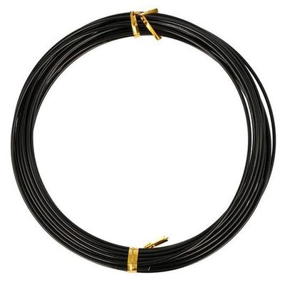 Aluminiumdraht 5 m x 1,5 mm - schwarz