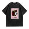 La Reina Loteria T Shirt Mothers Day for Mexican Mom Latina Queen Party Vintage Washed Designer Clothes Fashion Breathable