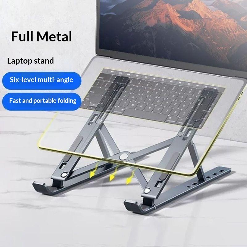 Laptop Stand Metal Material Foldable Portable Laptop Heighten Laptop Holder Bracket Notebook Stand